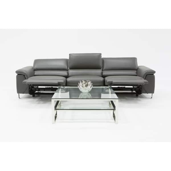 Divani Casa Maine Modern Grey Eco Leather Sectional Divani Casa Maine Modern Grey Eco Leather Sectional