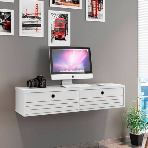 Carson Carrington Torsby Modern 2-shelf Floating Office Desk