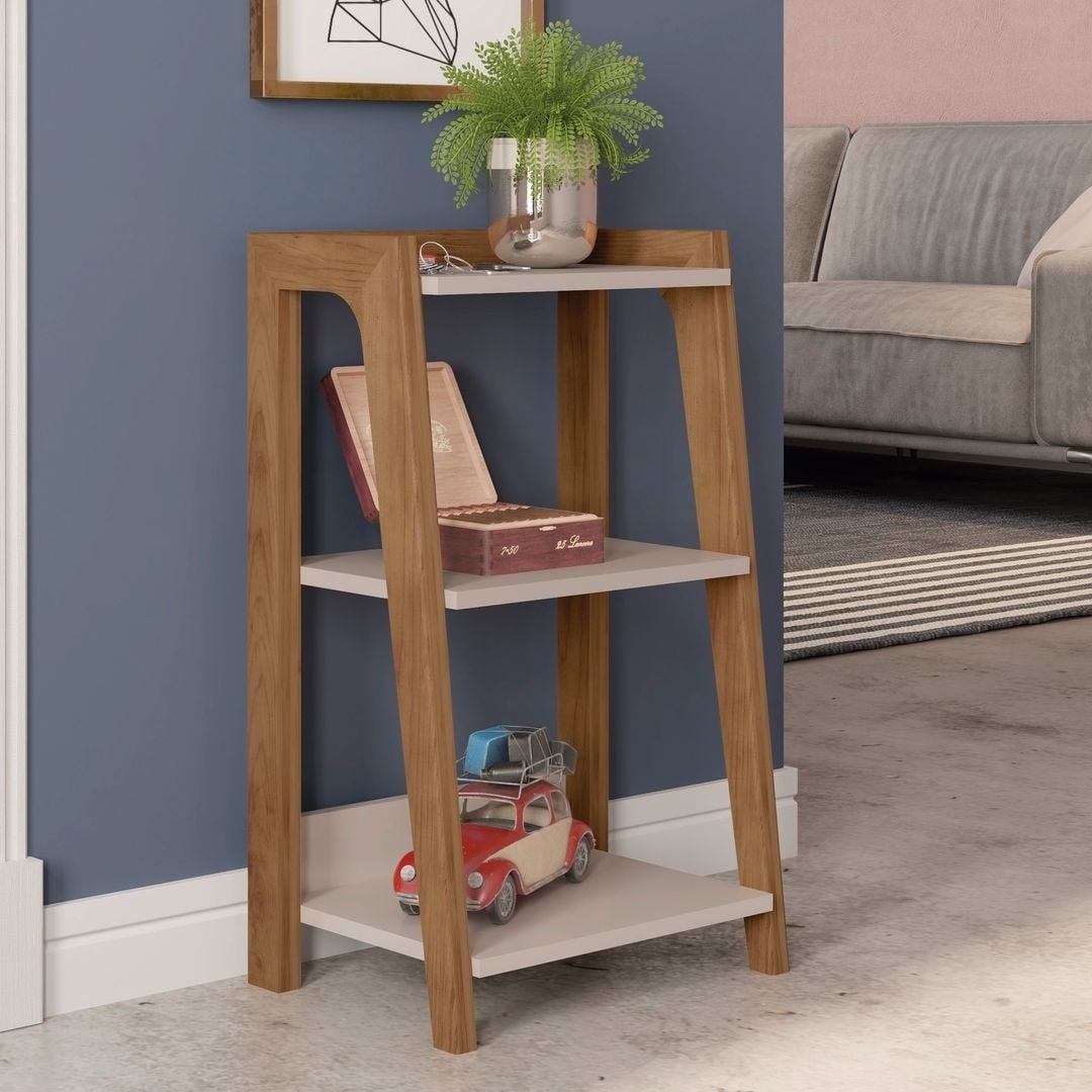 Shop Gowanus Modern Ladder 3 Shelf Side Table Overstock 28772668