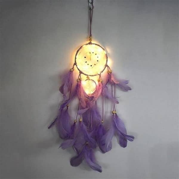 Shop Dream Catcher Led Lighting Feather Dreamcatcher Girl