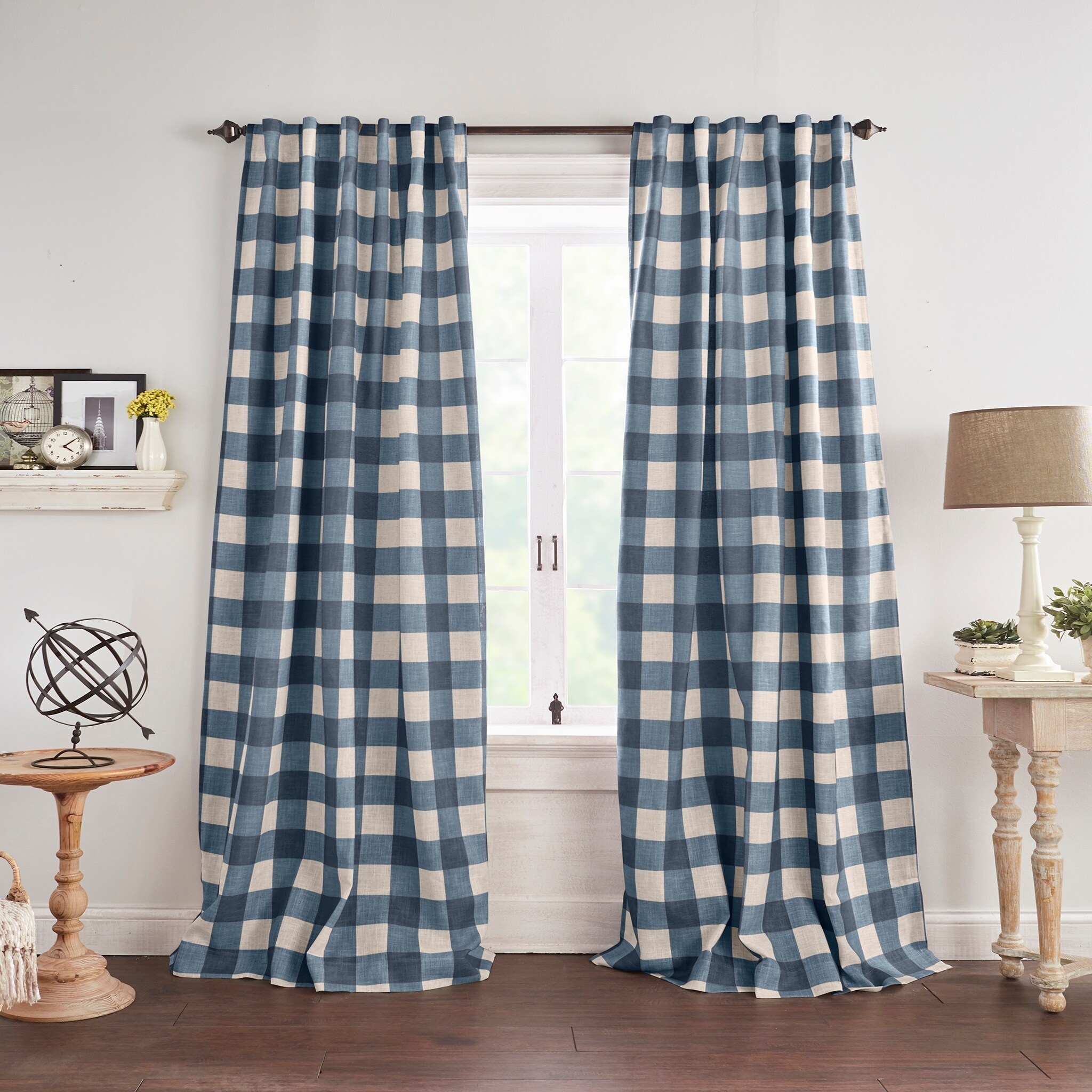 Shop Grainger Buffalo Check Blackout Window Curtain Free