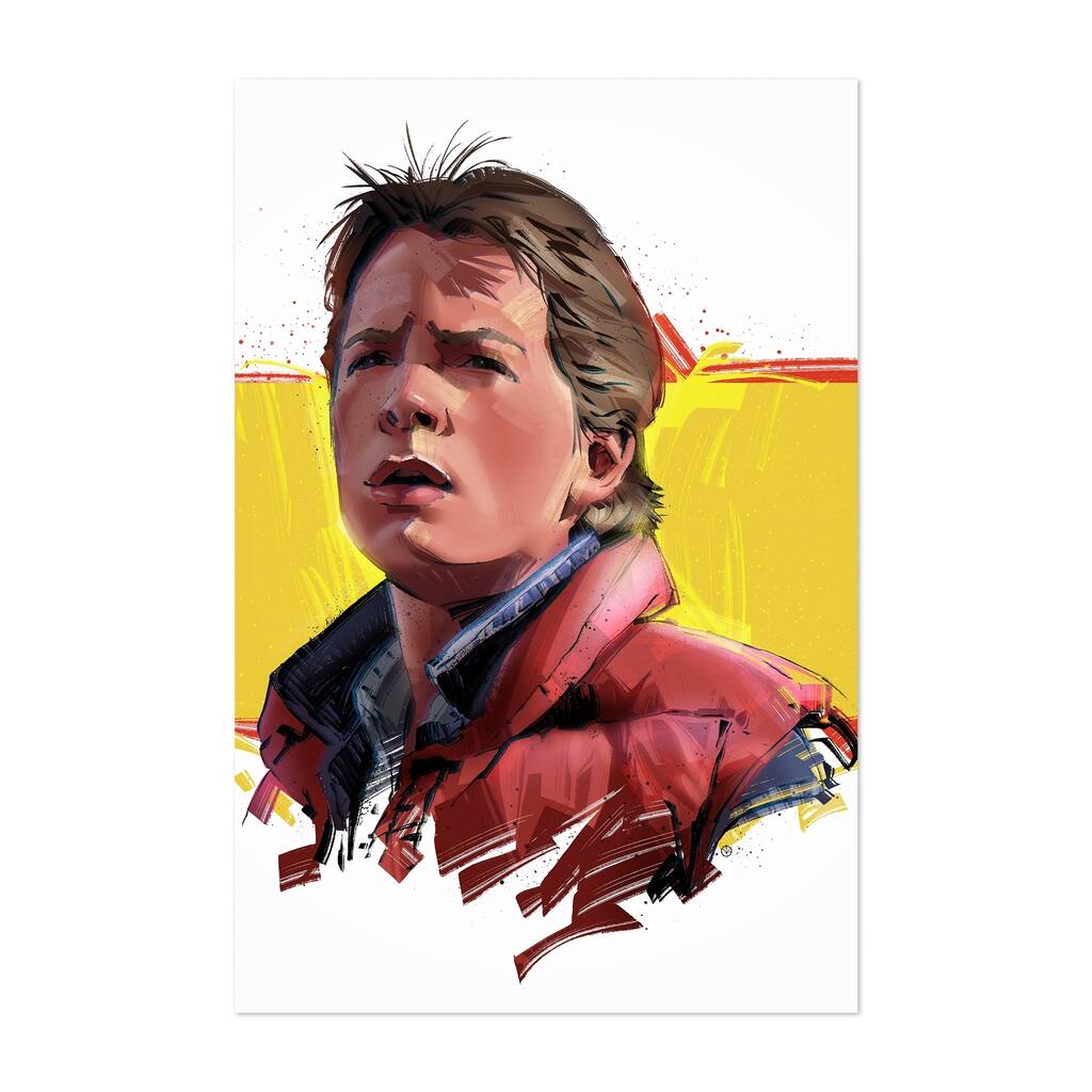 Noir Gallery Marty McFly Back to the Future Unframed Art Print/Poster