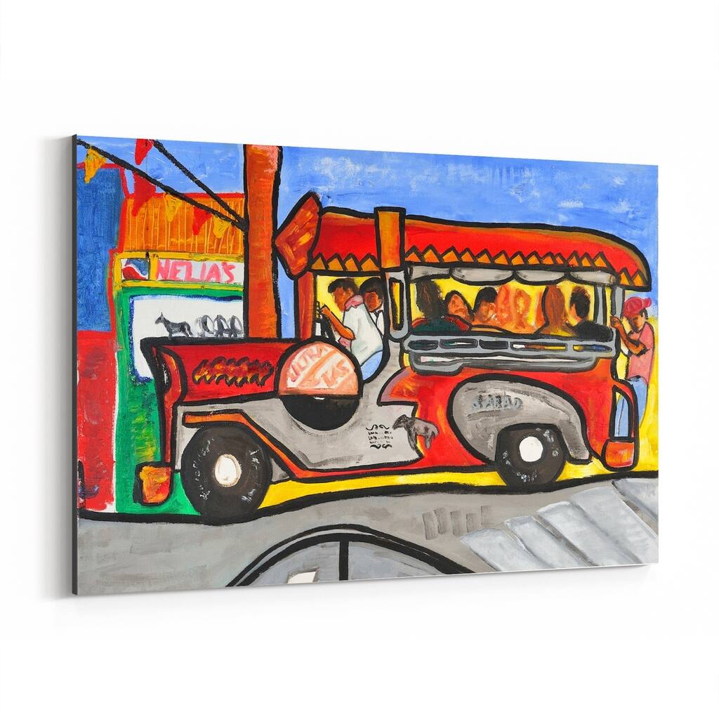 Noir Gallery Philippines Jeepney Oil Acrylic Painting Canvas Wall Art Print