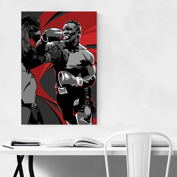 Shop Noir Gallery Mike Tyson Boxing Sports Canvas Wall Art Print Overstock 28775843