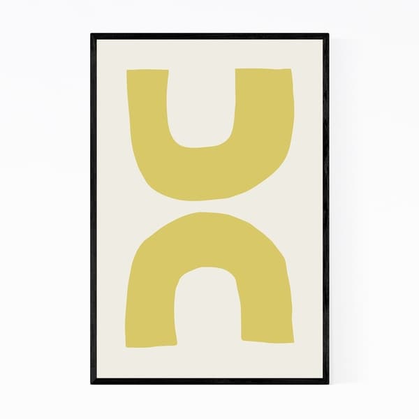 Noir Gallery Pastel Abstract Minimal Shapes Framed Art Print