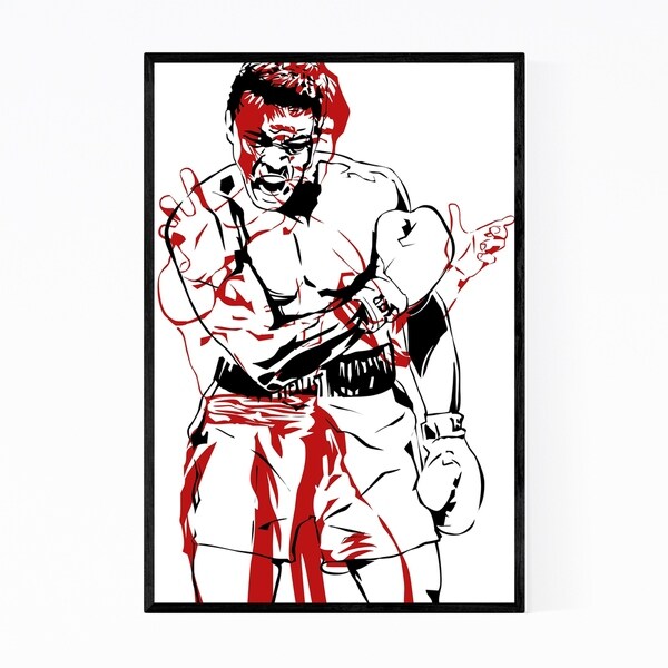 Noir Gallery Bruce Lee Muhammad Ali Framed Art Print