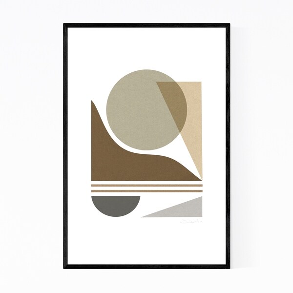 Noir Gallery Modern Abstract Geometric Collage Framed Art Print