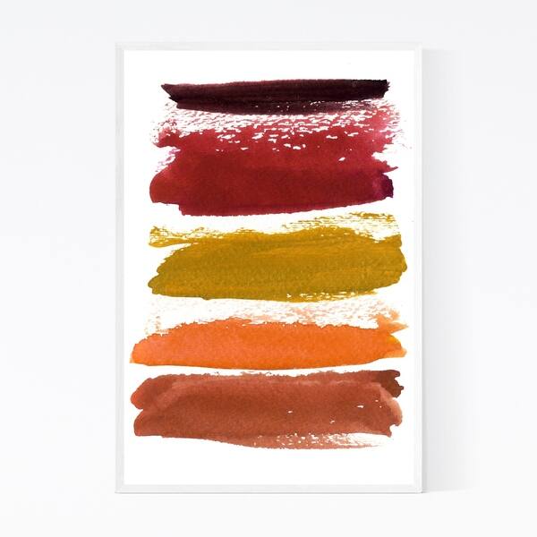 Shop Noir Gallery Autumn Color Abstract Painting Framed Art Print