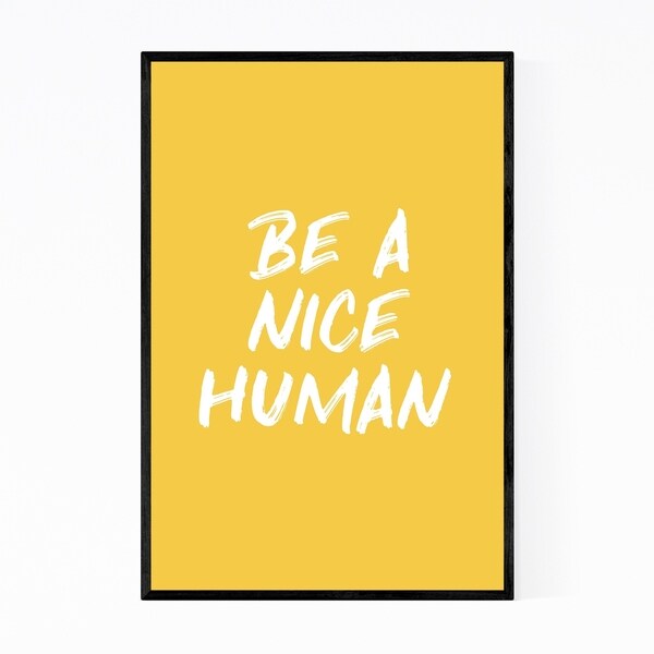 Noir Gallery Motivational Typography Quote Framed Art Print