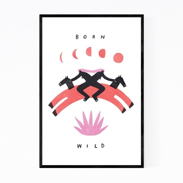 Noir Gallery Born Wild Woman Feminine Desert Framed Art Print
