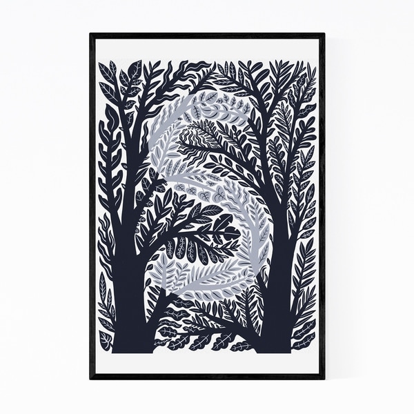 Noir Gallery Alphabet Letter S Monogram Framed Art Print