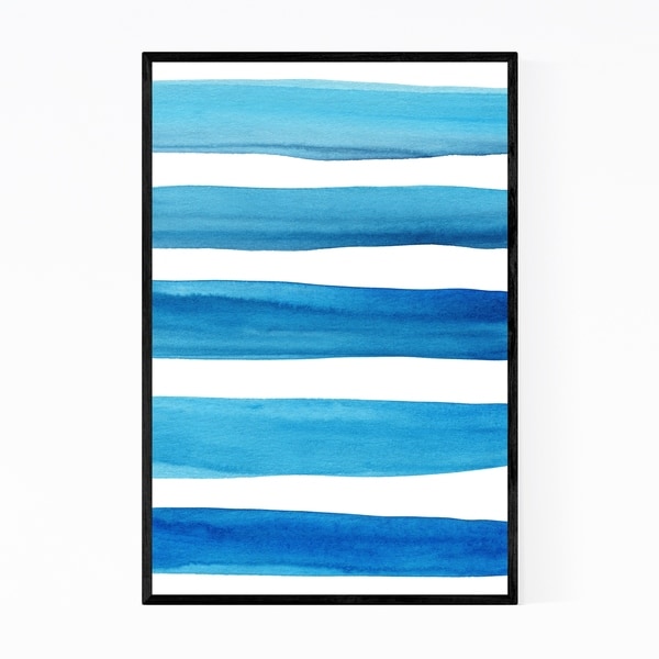 Noir Gallery Minimal Brush Strokes Painting Framed Art Print