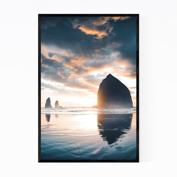 Noir Gallery Cannon Beach Coastal Oregon Framed Art Print