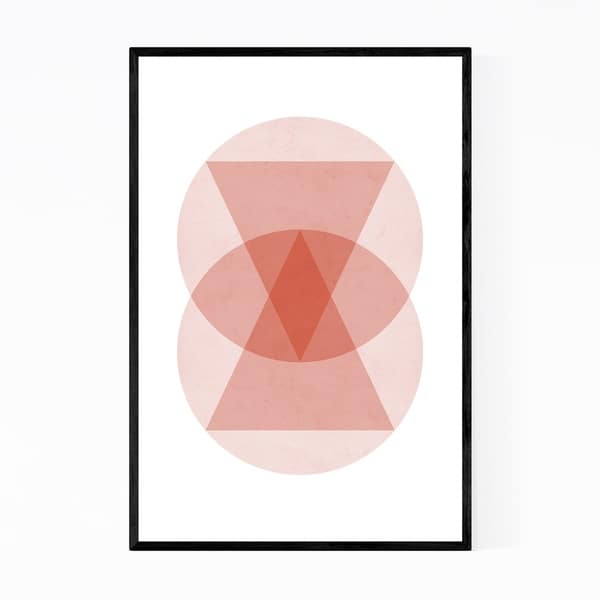 Noir Gallery Pastel Abstract Minimal Geometric Framed Art Print