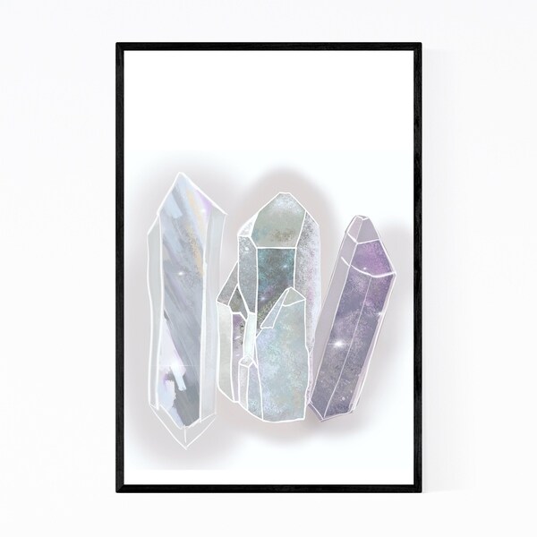 Noir Gallery Sparkling Crystals Nature Framed Art Print