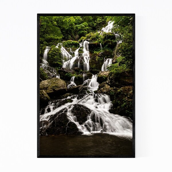 Noir Gallery Blue Ridge Mountains Waterfall Framed Art Print