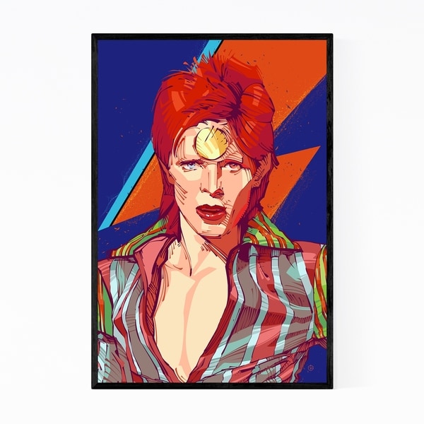 Noir Gallery David Bowie Ziggy Stardust Framed Art Print