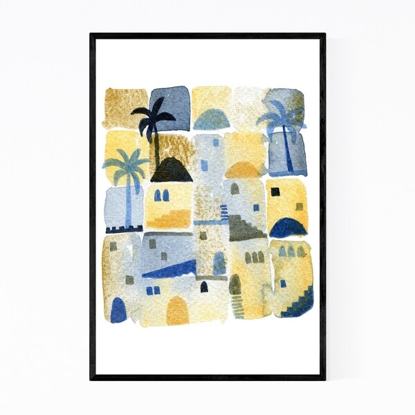 Noir Gallery Middle East Watercolor Painting Framed Art Print