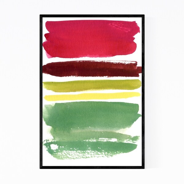 Noir Gallery Christmas Holiday Colors Abstract Framed Art Print
