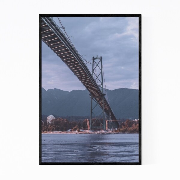 Noir Gallery Lion's Gate Bridge Vancouver BC Framed Art Print