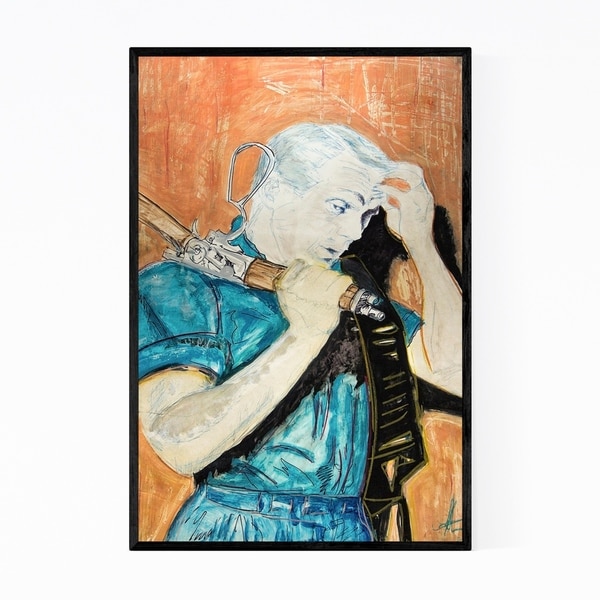 Noir Gallery Steve McQueen TV Movies Portriat Framed Art Print