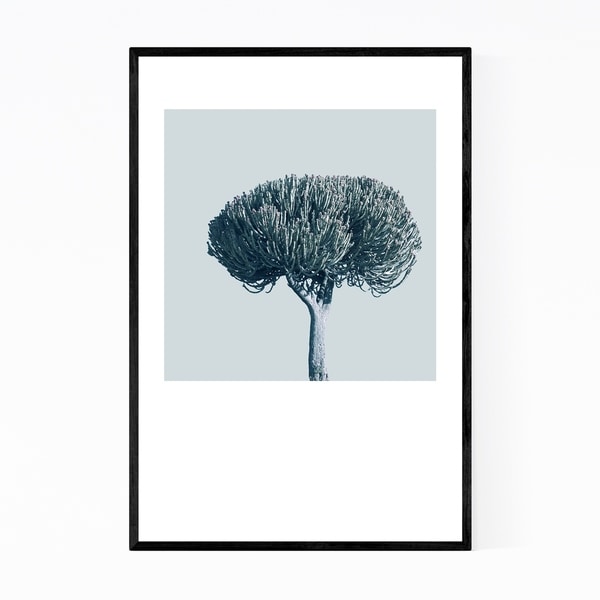 Noir Gallery Minimal Succulent Tree Pastel Floral Framed Art Print