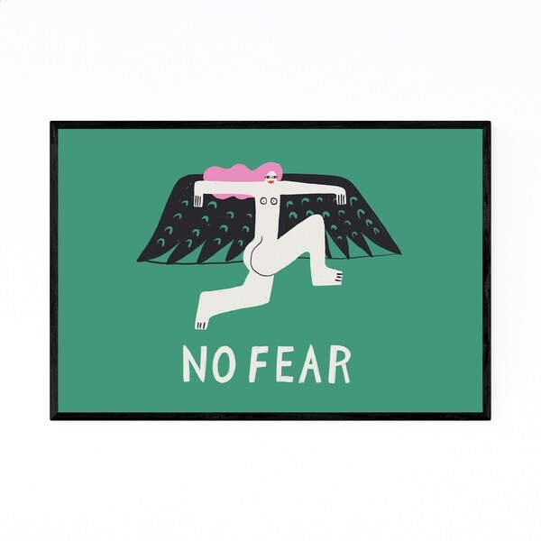 Noir Gallery Feminine Woman Angel Framed Art Print