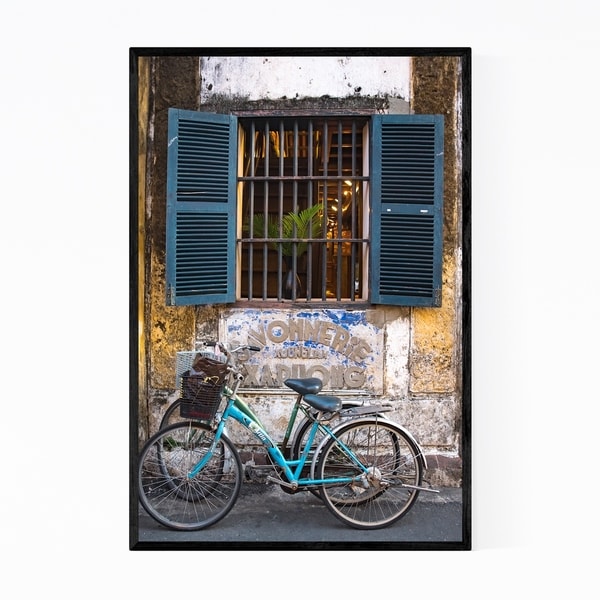 Noir Gallery Hoi An Vietnam Bicycle Framed Art Print