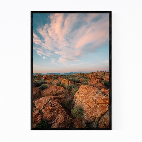 Noir Gallery Great Salt Lake Antelope Island Framed Art Print