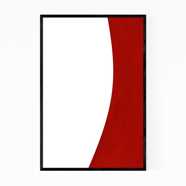 Noir Gallery Abstract Gouache Red Painting Framed Art Print