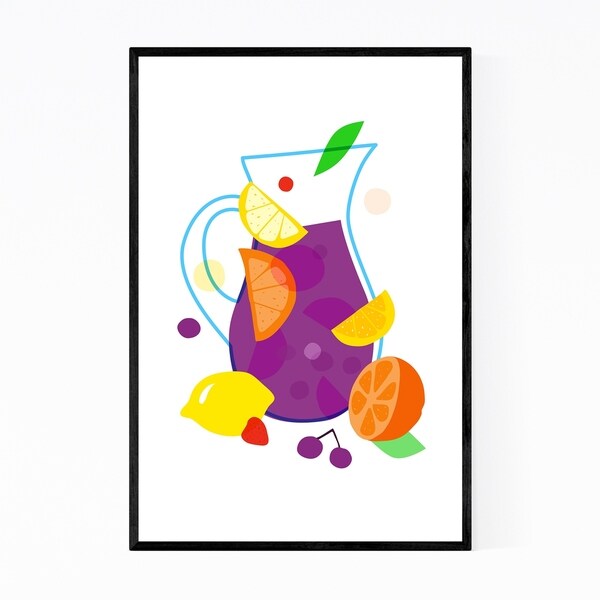 Noir Gallery Sangria Fruit Kitchen Lemon Citrus Framed Art Print