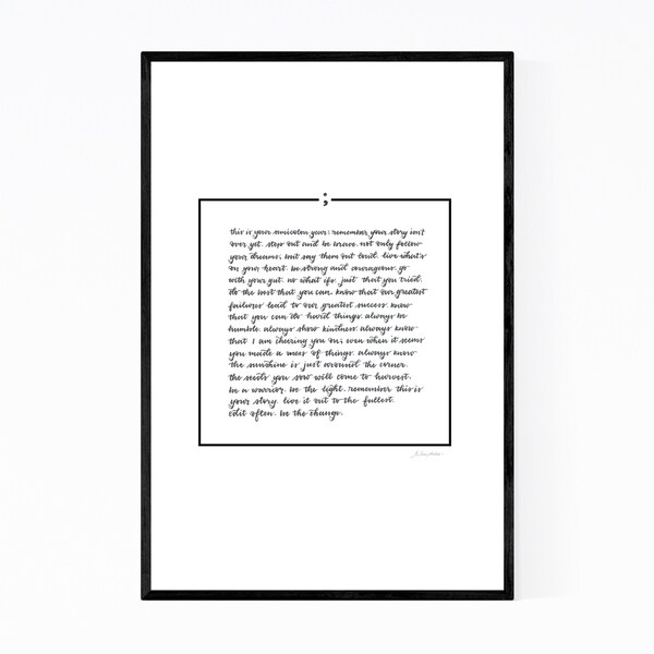 Noir Gallery Motivational Inspirational Quote Framed Art Print