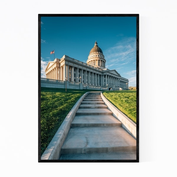 Noir Gallery Utah State Capitol Salt Lake City Framed Art Print