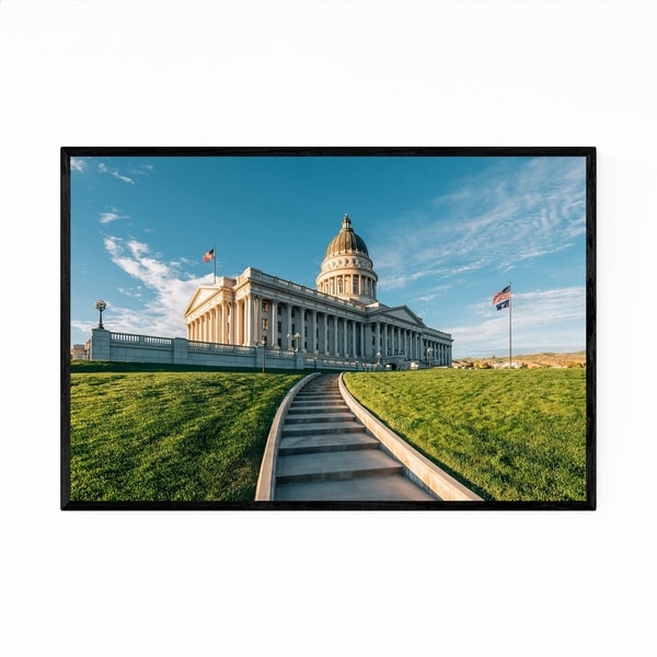 Noir Gallery Utah State Capitol Salt Lake City Framed Art Print