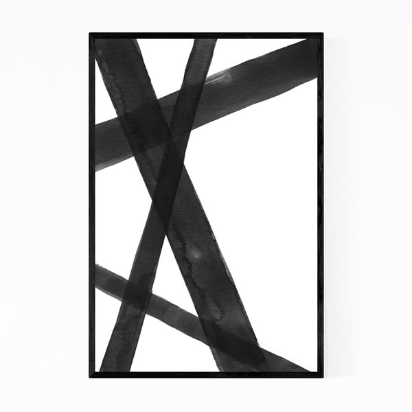 Noir Gallery Watercolor Abstract Shapes Minimal Framed Art Print