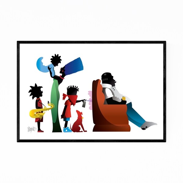 Noir Gallery African American Simpsons Culture Framed Art Print