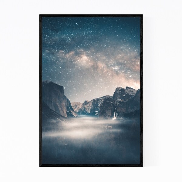 Noir Gallery Yosemite California Milky Way Framed Art Print