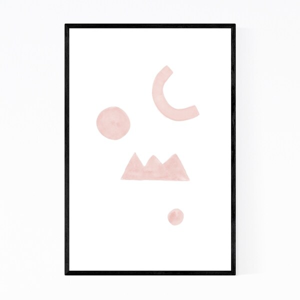 Noir Gallery Watercolor Abstract Shapes Minimal Framed Art Print