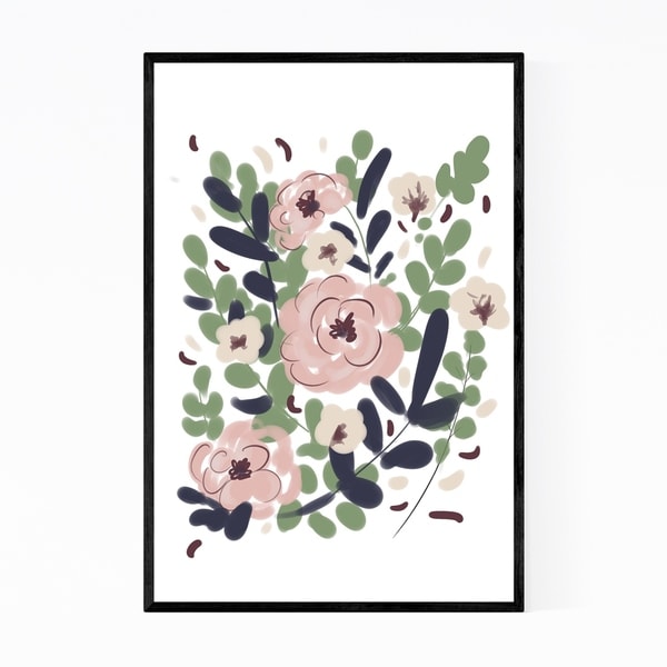 Noir Gallery Floral Botanical Illustration Framed Art Print