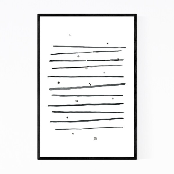 Noir Gallery Watercolor Abstract Shapes Minimal Framed Art Print