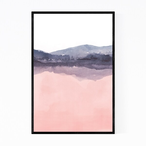 Noir Gallery Watercolor Abstract Shapes Minimal Framed Art Print
