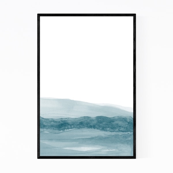 Noir Gallery Watercolor Abstract Shapes Minimal Framed Art Print