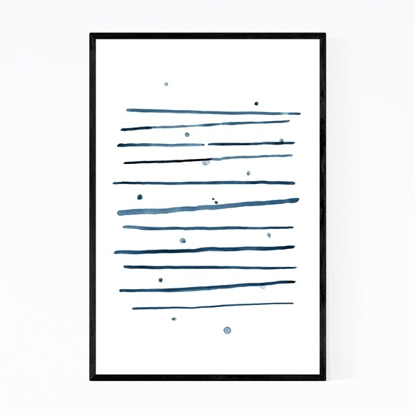 Noir Gallery Watercolor Abstract Shapes Minimal Framed Art Print