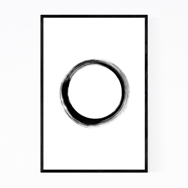 Noir Gallery Simple Zen Minimal Abstract Framed Art Print