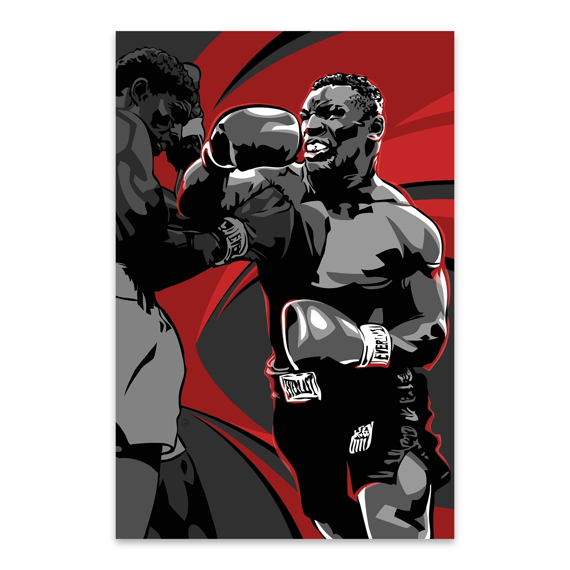 Shop Noir Gallery Mike Tyson Boxing Sports Metal Wall Art Print Overstock 28778072