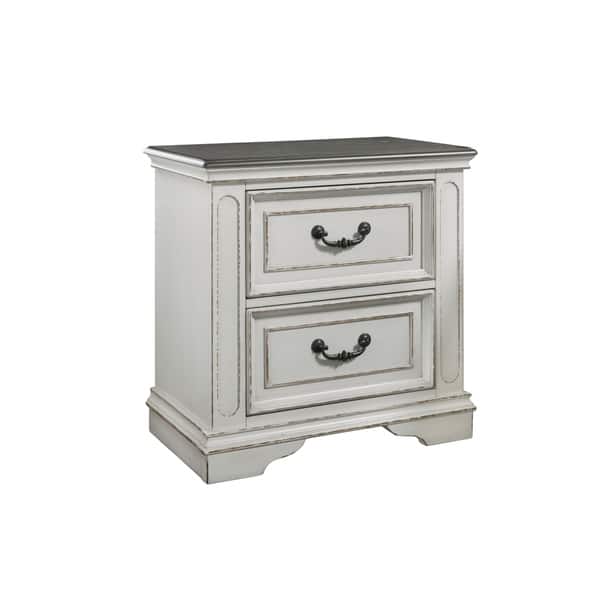 Martin Svensson Home Grove Hill 2 Drawer Nightstand With Usb Charger Overstock 28778337