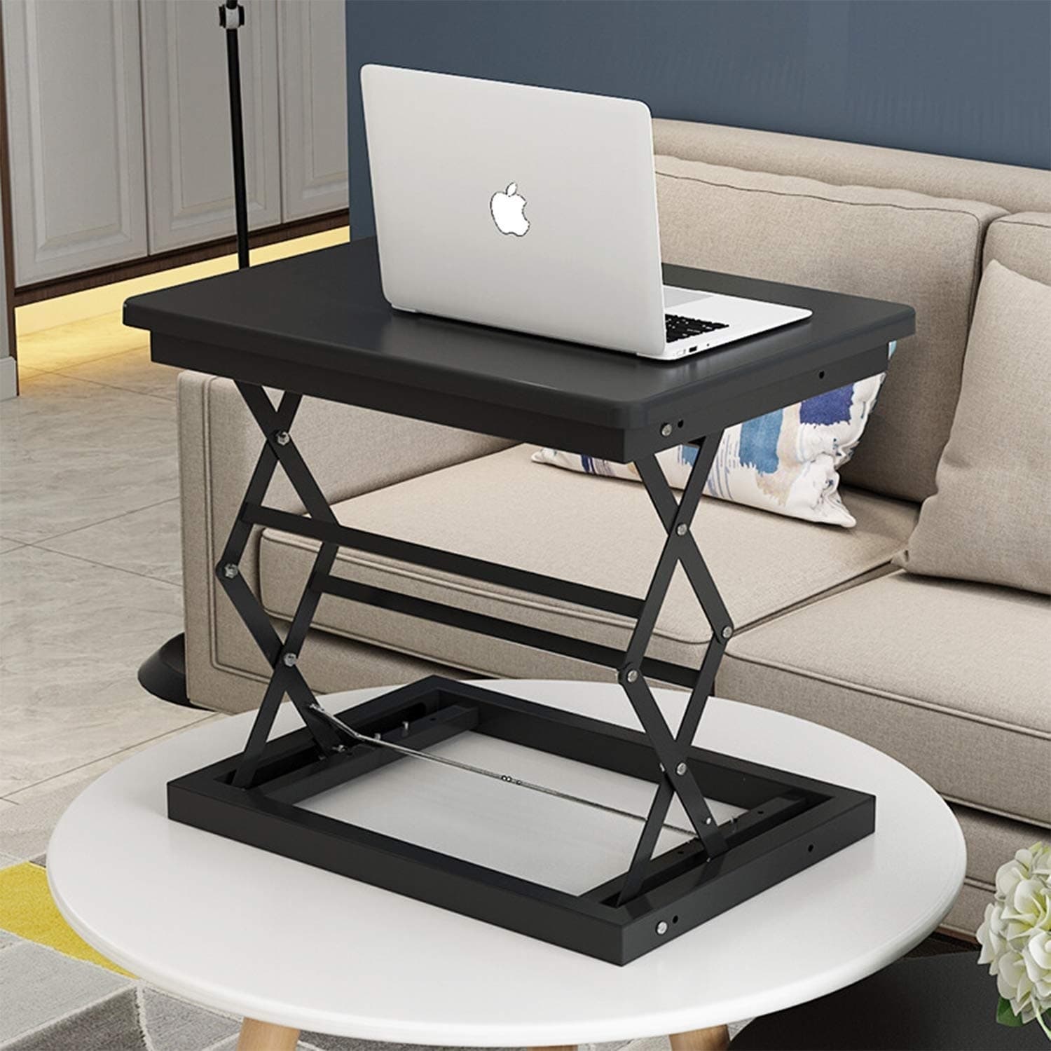Foldable Desk Table Height Adjule Black Foldable Desk Table Height Adjule Black