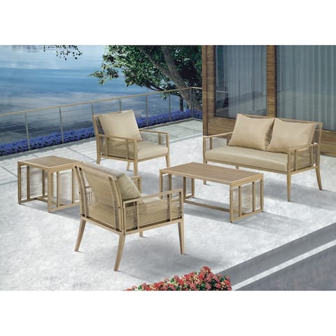 Madison Park Vale Natural Patio Lounge Chair