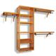 John Louis Home 16-inch Deep Honey Maple Solid Wood Shelf Organizer - Thumbnail 15