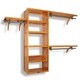 John Louis Home 16-inch Deep Honey Maple Solid Wood Shelf Organizer - Thumbnail 3